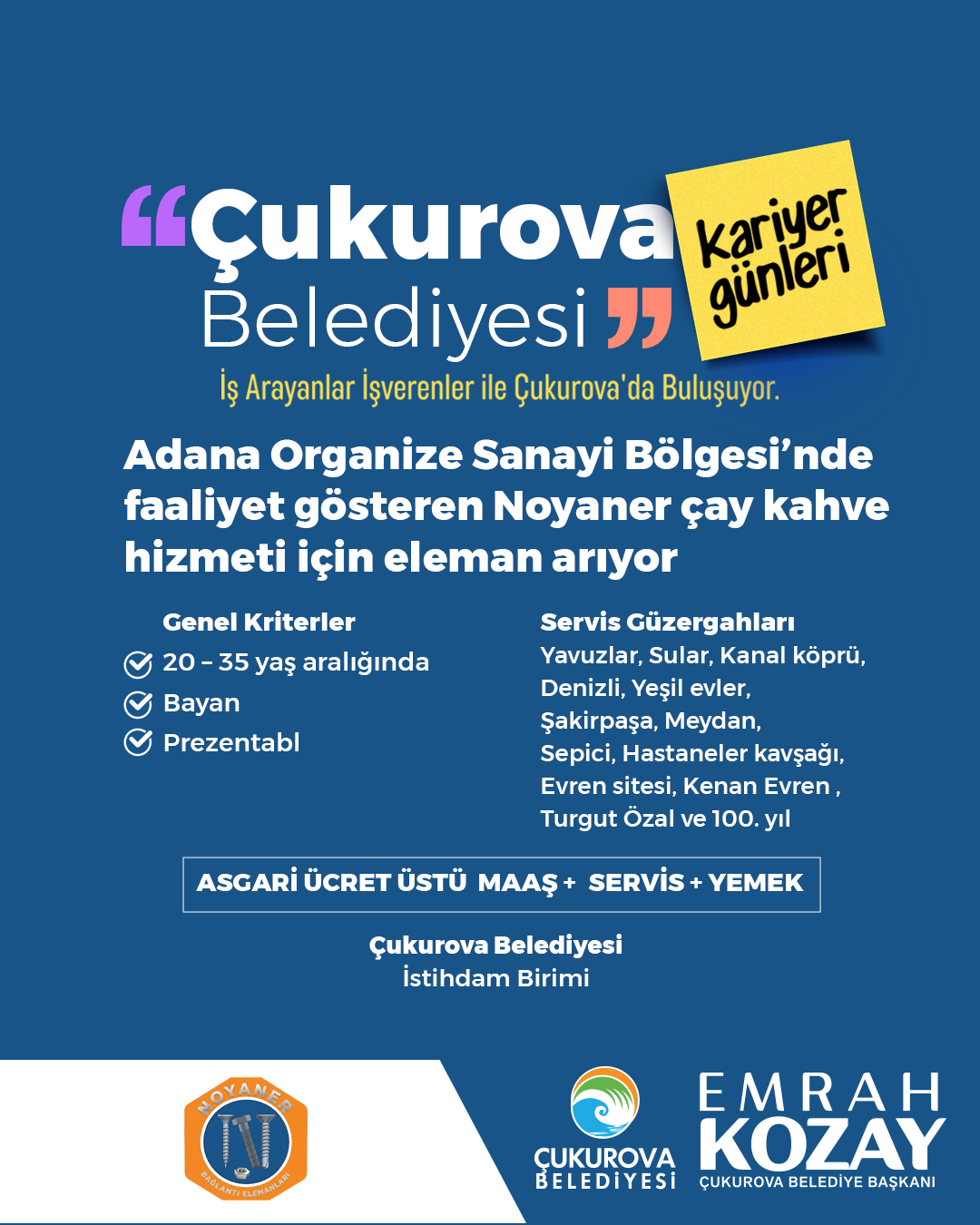 ÇAY, KAHVE HİZMETİ İÇİN ELEMAN