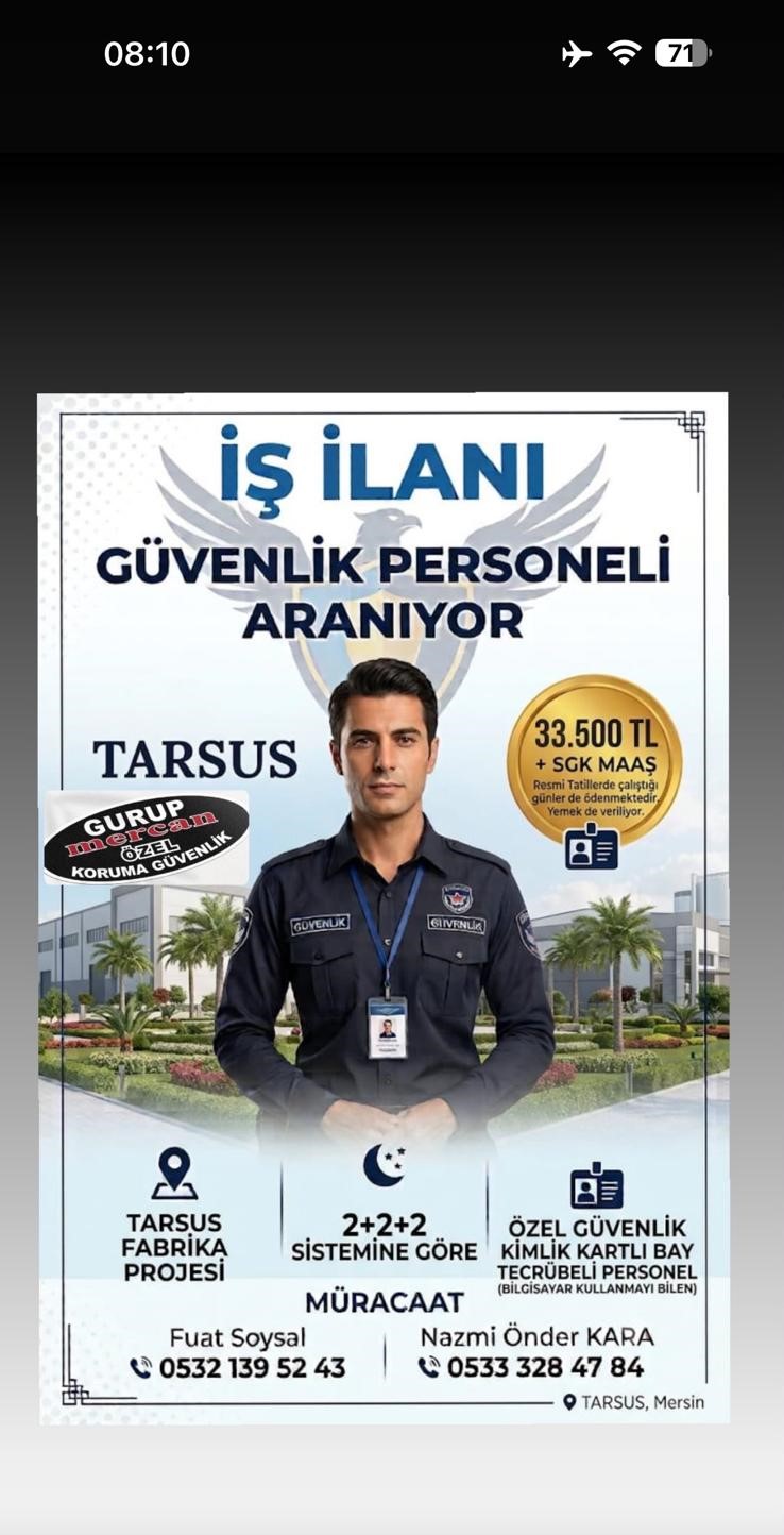 GÜVENLİK PERSONELİ