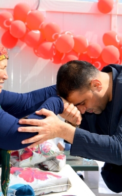 Başkan Kozay Konteyner Kentte Çocuklarla Bayramlaştı