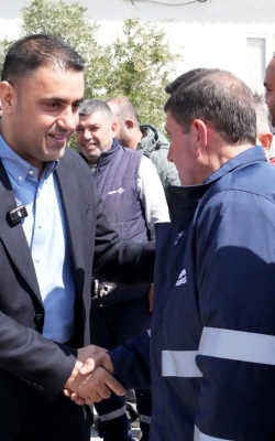 BAŞKAN KOZAY MESAİ ARKADAŞLARIYLA BAYRAMLAŞTI 
