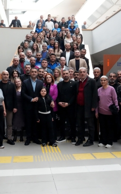 BAŞKAN KOZAY MESAİ ARKADAŞLARIYLA BAYRAMLAŞTI 