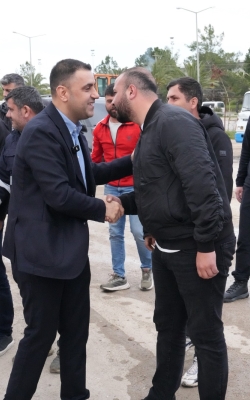 BAŞKAN KOZAY MESAİ ARKADAŞLARIYLA BAYRAMLAŞTI 