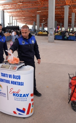 ÇUKUROVA BELEDİYESİ’NDEN PAZARLARDA SIKI DENETİM
