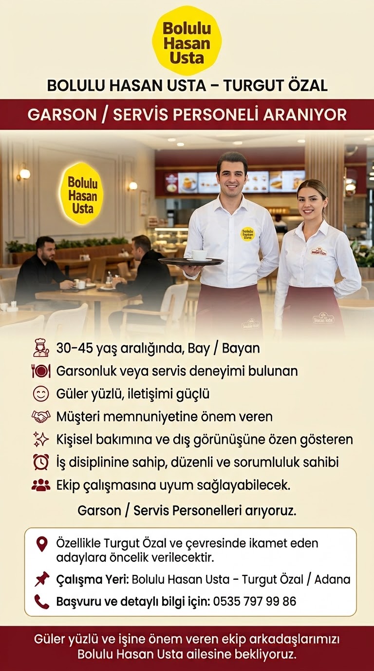 GARSON VE SERVİS ELEMANI