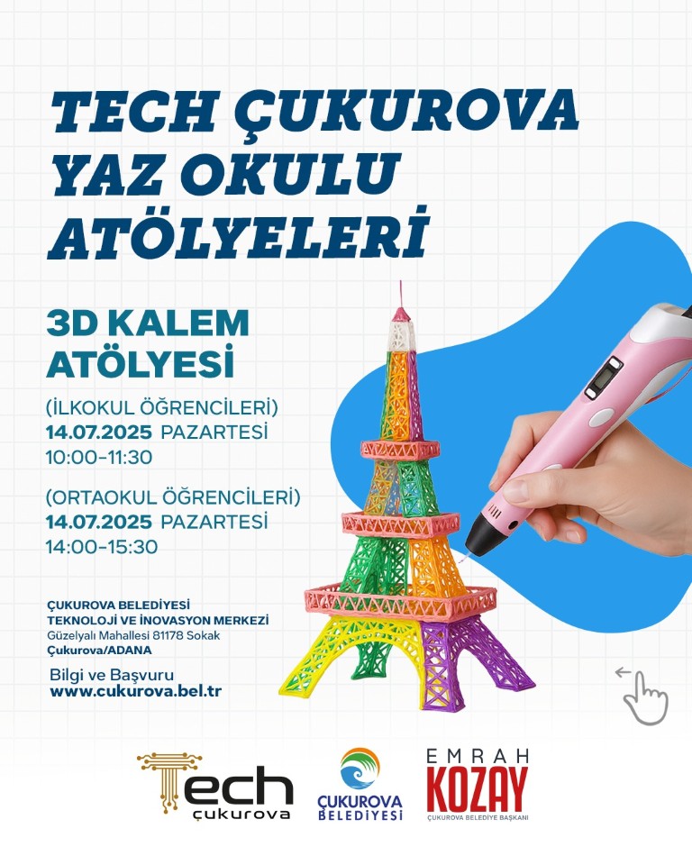 3D Kalem Atölyesi - İlkokul Öğrencileri